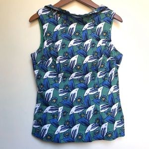 Boden Martha floral sleeveless blouse size 8